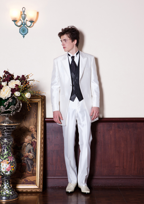 ホワイトタキシードC - 新潟和装 新潟の和婚・ウェディングドレス 